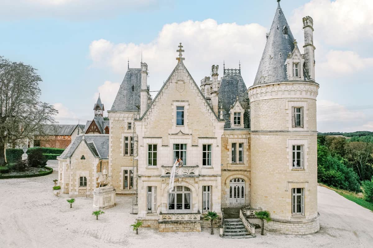 Ivory Lace and Garden Florals at Chateau de Londigny, Nouvelle-Aquitaine